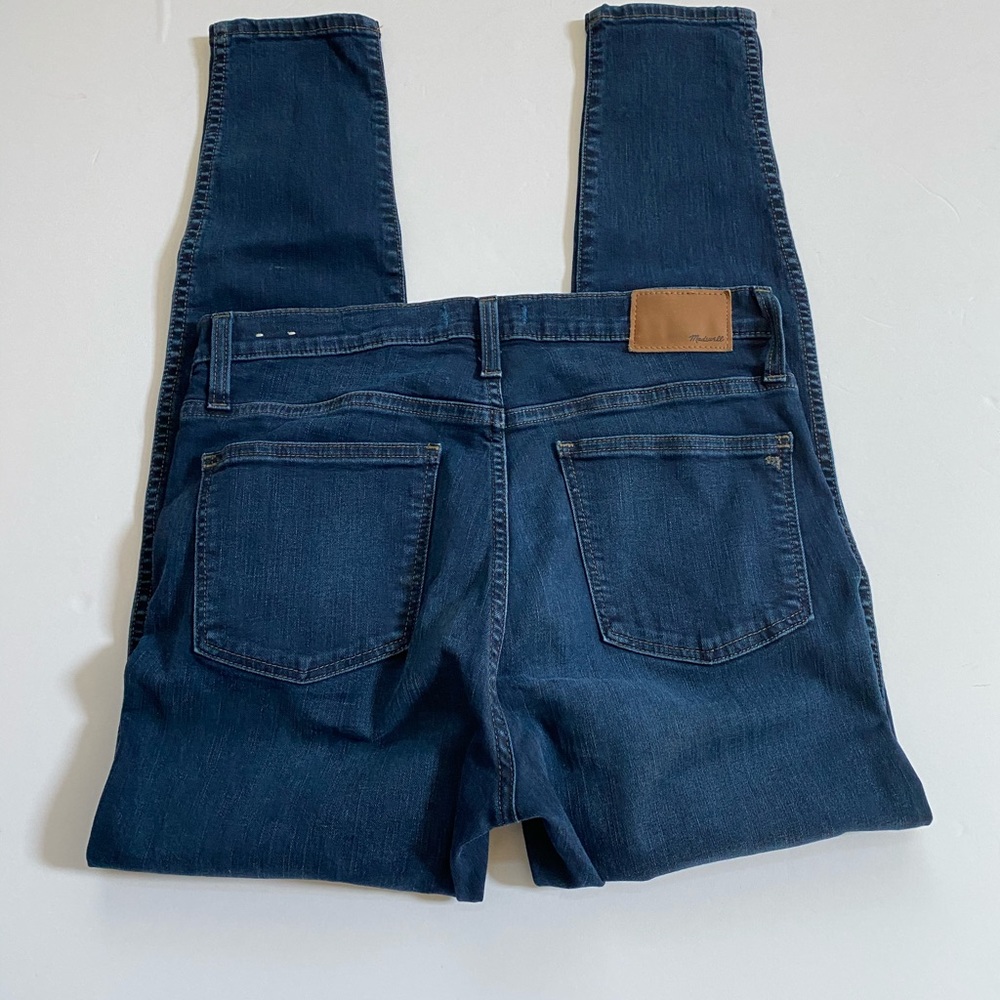 NEW Madewell 10” High Rise Skinny Dark Wash Jeans - Picture 6 of 8